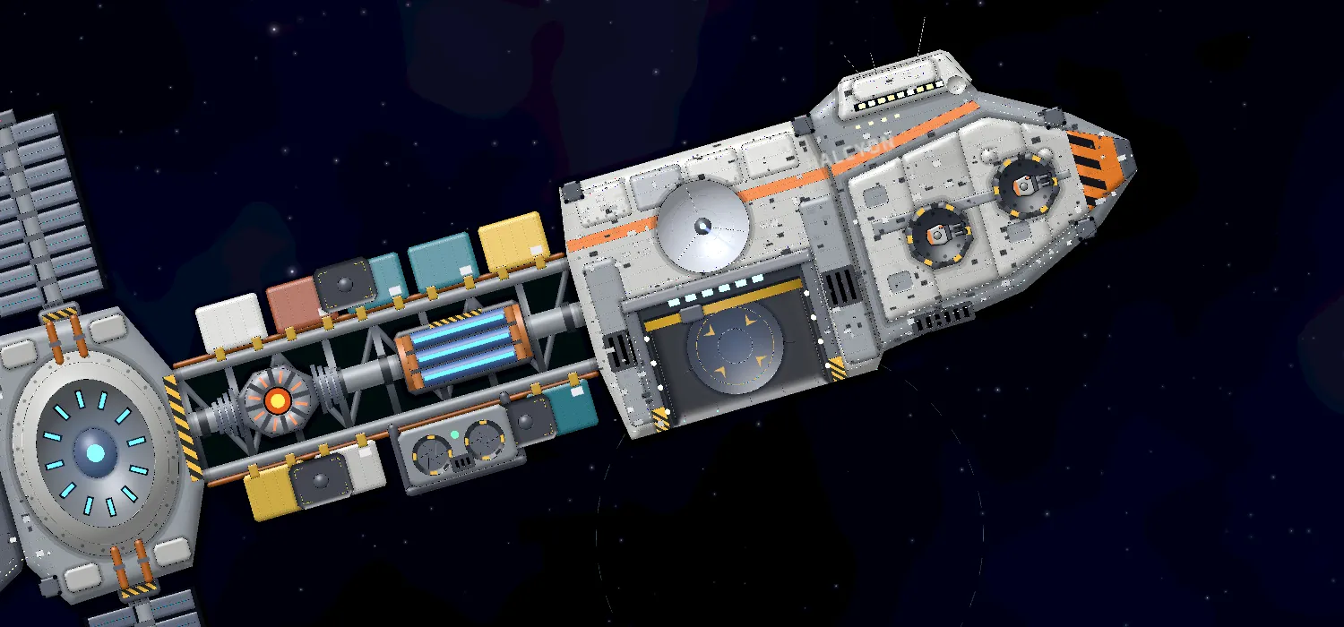The Halcyon carrier fitted with modules